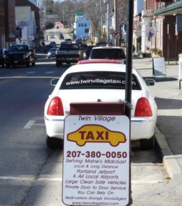 Contact Twin Village Taxi at 207-380-0050.